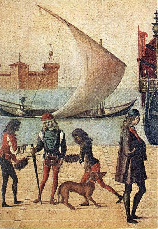 CARPACCIO, Vittore Arrival of the English Ambassadors (detail) f china oil painting image